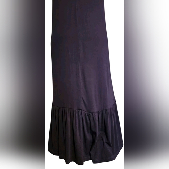 Paradise Navy Blue Jersey Stretch Maxi Dress Women's S NWT - Picture 4 of 7